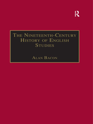 cover image of The Nineteenth-Century History of English Studies